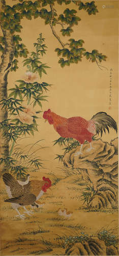 A CHINESE ANIMAL PAINTING,MAJIATONG Mark