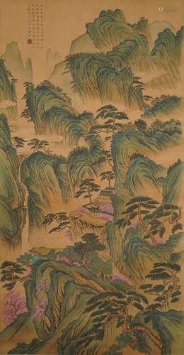 A CHINESE LANDSCAPE PAINTING ,WENZHENGMING Mark