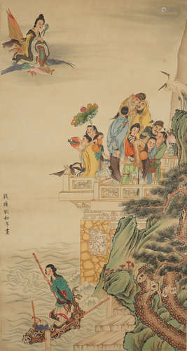 A CHINESE FIGURE PAINTING ,LIUSONGNIAN