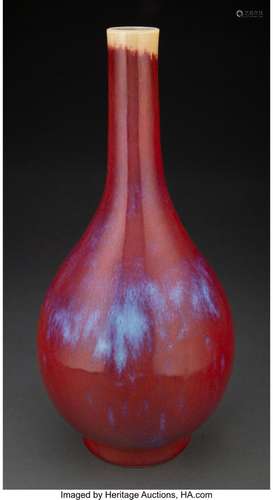 A Chinese Flambé Glaze Porcelain Vase Marks: six-character D...