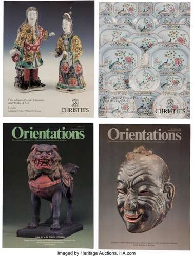 A Group of Forty Asian Art Catalogs, 1986-1995 10-5/8 x 8-1/...