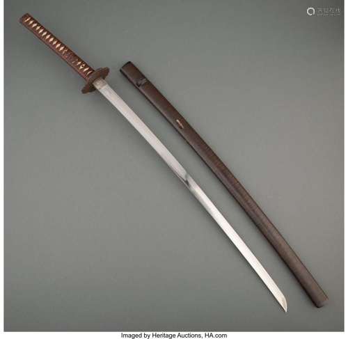 A Japanese Katana by Jumyo, Mino Province, 1661 Marks: inscr...