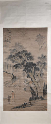 A Lv qian's landscape painting