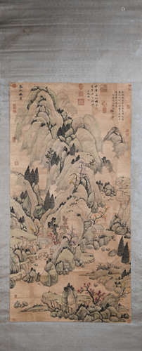 A Huang gongwang's landscape painting