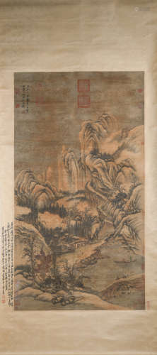A Caozhibai's snow landscape painting