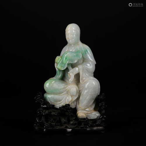 A jade statue of Guanyin