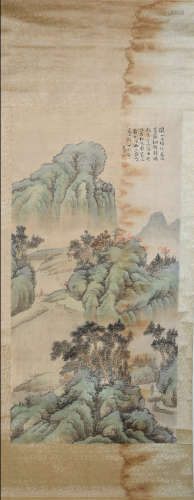 A Shi tao's green landscape painting