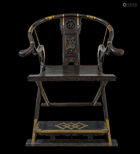 CHINESE ROSEWOOD CHAIR, QING DYNASTY