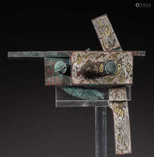 CHINESE WRONG GOLDEN CROSSBOW, HAN DYNASTY