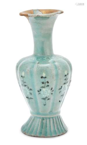 A Korean Slip-Inlay Celadon Vase