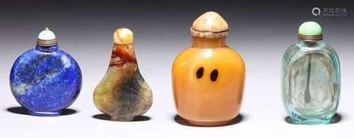 Four Various Chinese Snuff Bottles