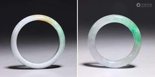Two Chinese Jade Bracelets