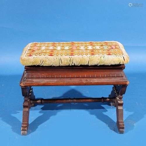 Antique Wooden Foot Stool