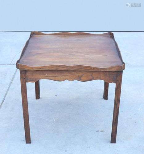 Square Wood Game Table