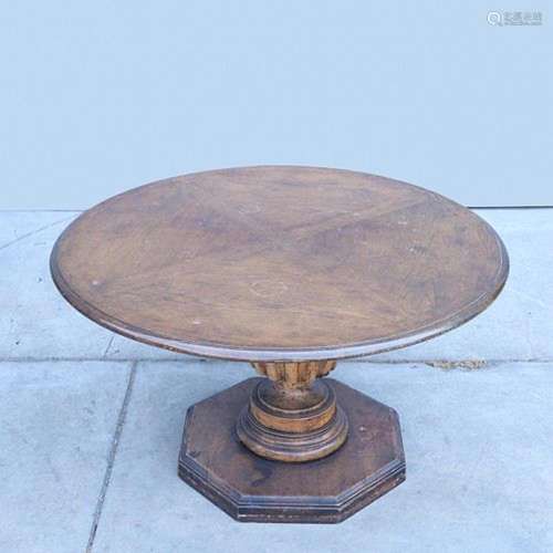 Circular Wood Table