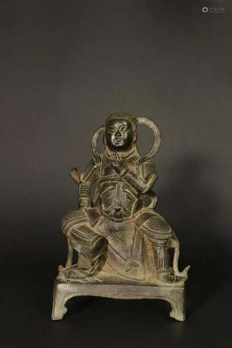 Cast Bronze Xuanwu Figure