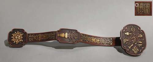 A Fine Gilt-bronze Ruyi Scepter