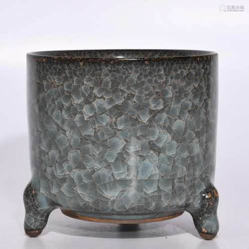 Guan-Type Ice Crack Pattern Incense Burner