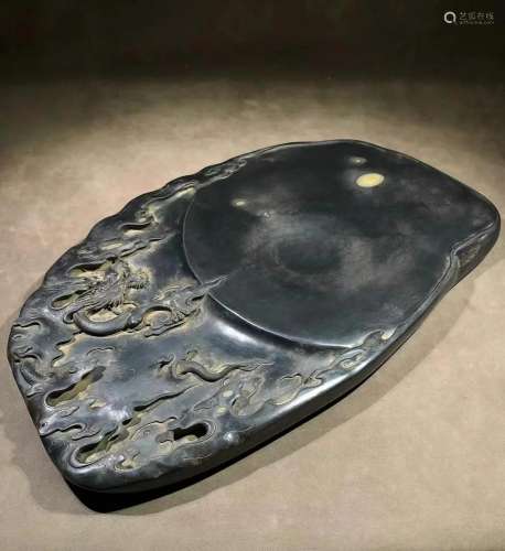 A Larger Duan Stone Inkstone By Qifeng Peng