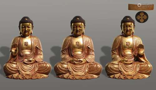 A Set of Gilt-bronze Figure of Buddhas