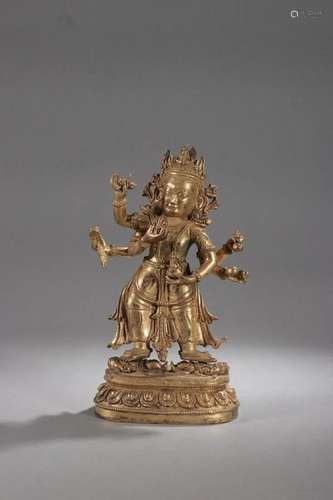 A Gilt-bronze Figure of Buddha