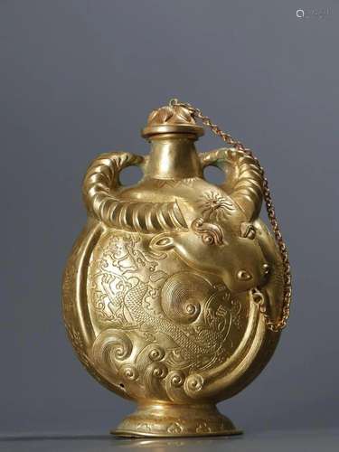 A Rare Gilt-bronze Pot