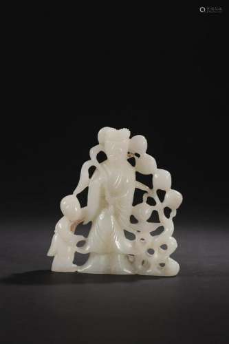 A Jade Carved Statue