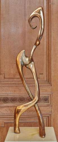 Georges CHARPENTIER, dit GINO (1937).Femme.Sculpture en bron...