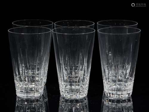 NACHTMANN.Suite de six grands verres à eau en cristal, modèl...