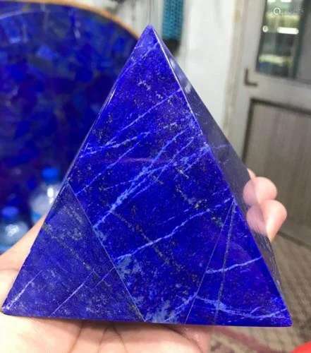 450 Grams Hand Crafted Lapis Lazuli Pyramid