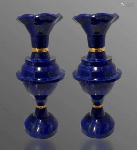 4 kg Lapis Lazuli Pair Vases Table Decor, Home Decor @Afghan...