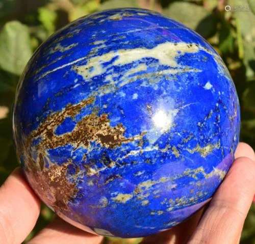 1285 Grams Top Blue Lapis Lazuli Round Sphere