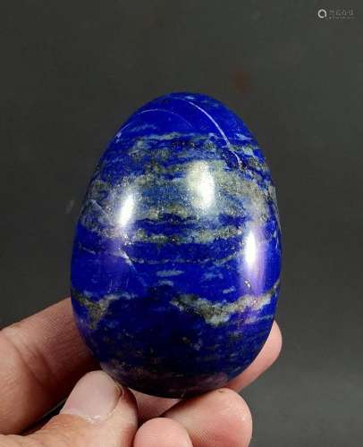 183 Grams Very Beautiful Lapiz Lazuli with Pyrite Egg From