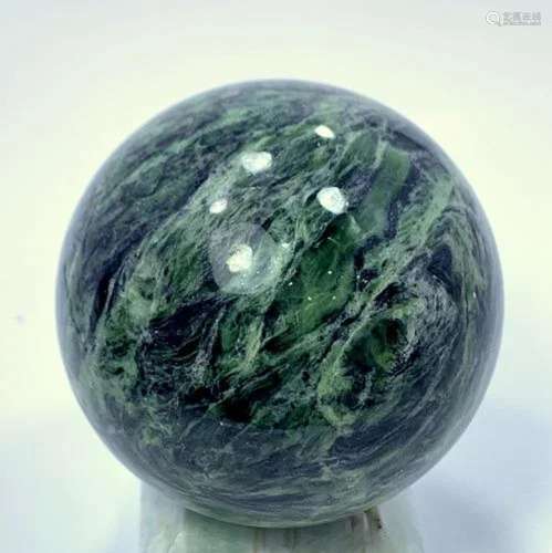 270 Grams Beautiful Natural Nephrite Healing Sphere