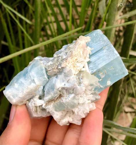 Aquamarine Crystal Natural Blue Color Aquamarine Crystal