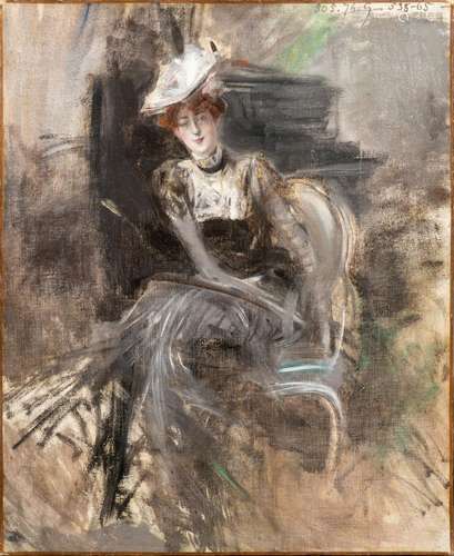 97. GIOVANNI BOLDINI (Ferrare 1842 – Paris 1931) Portrait pr...