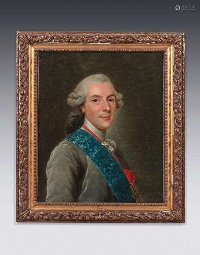 Portrait du dauphin Louis Joseph Xavier Toile. 60 x 49 cm Le...