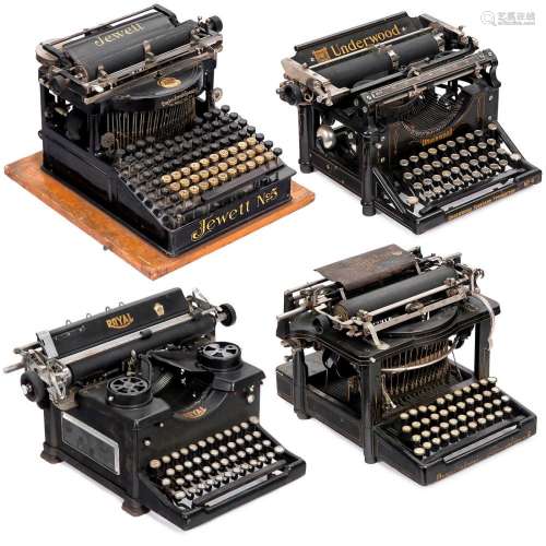 Four American Typewriters