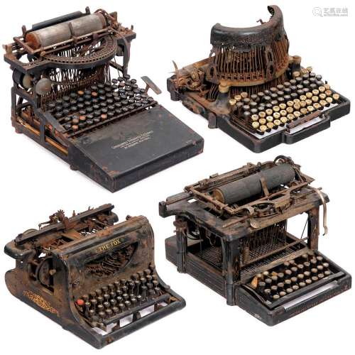 Four American Typewriteres for Restoration