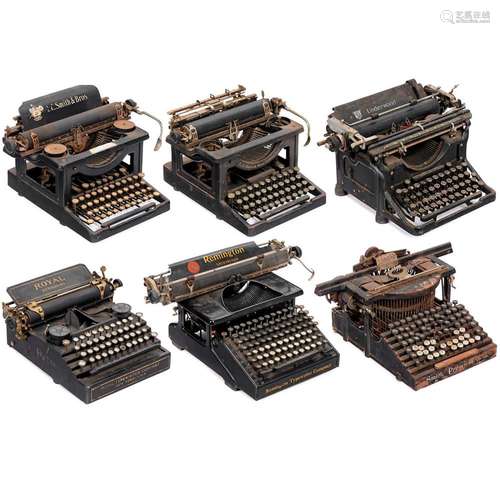 Six American Typewriters for Restoration