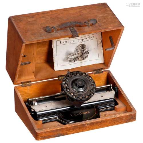 Lambert Model 3 Typewriter, c. 1903