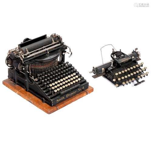 Two American Typewriters "Smith Premier" and "...