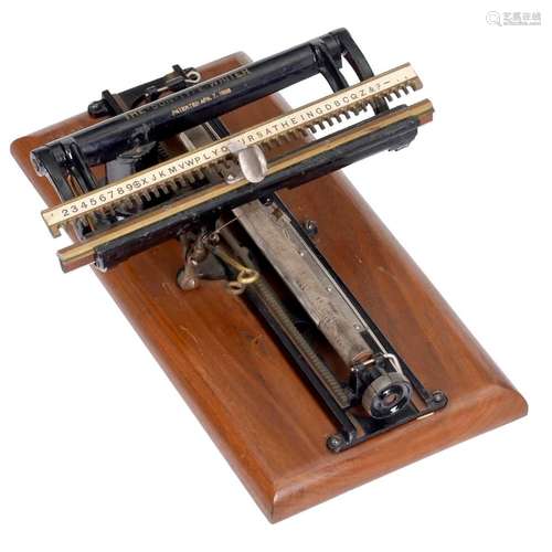 The Sun Type Writer No. 2, 1885