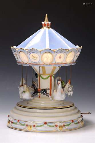 Porcelain carousel, probably Unterweissbach, 1990s