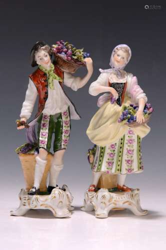 Pair of porcelain figures, Rudolf Kämmer Keramische