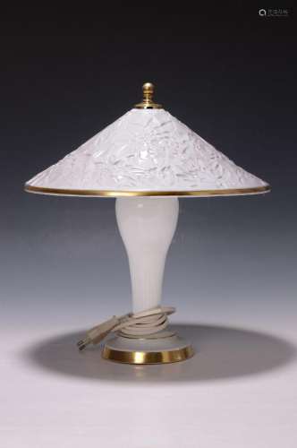 Lithophane lamp, Sitzendorf, 2nd half of the 20th