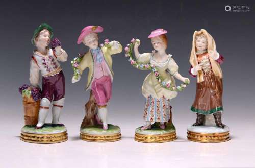 Four porcelain figures, Unterweißbacher Werkstätten