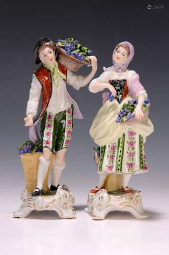 Pair of porcelain figures, Rudolf Kämmer Keramische
