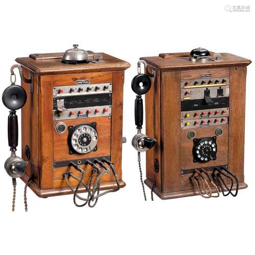 Two Telephone Switchboards of the Reich Telegraph Administra...