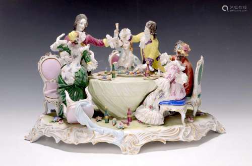 Large porcelain group, Sitzendorf, 2nd half of the 20th